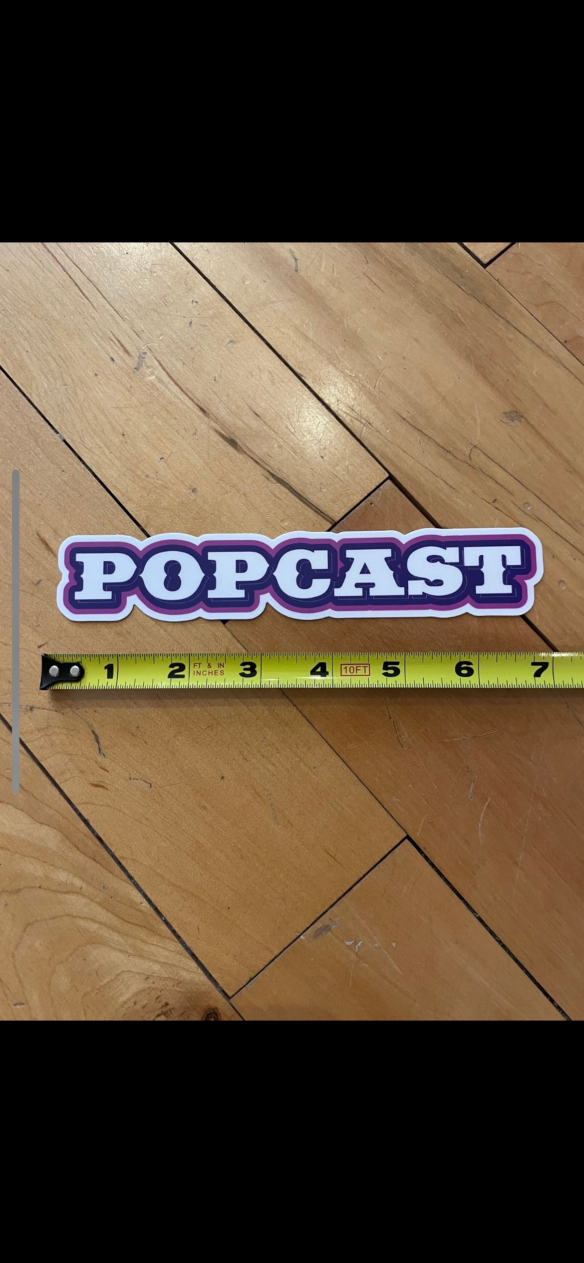 POPCAST STICKER (7")
